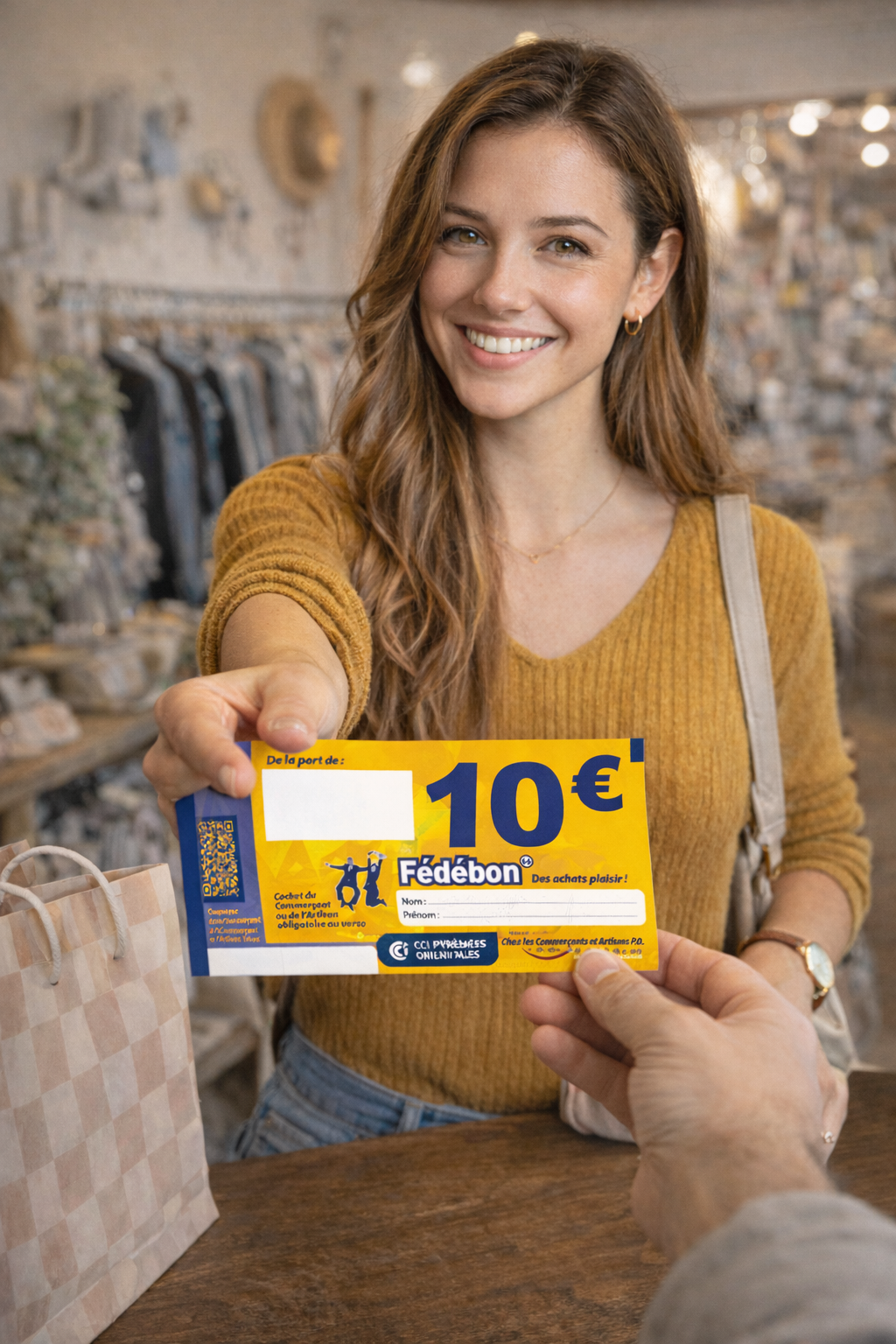 Fédébon
<span>Le shopping local </span>
<span> qui fait plaisir </span>